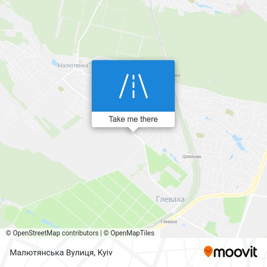 Малютянська Вулиця map