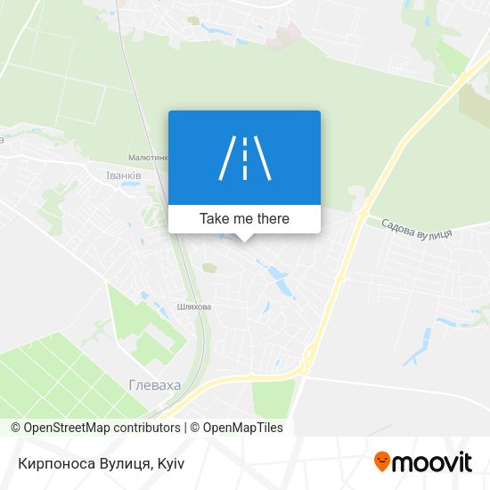 Кирпоноса Вулиця map