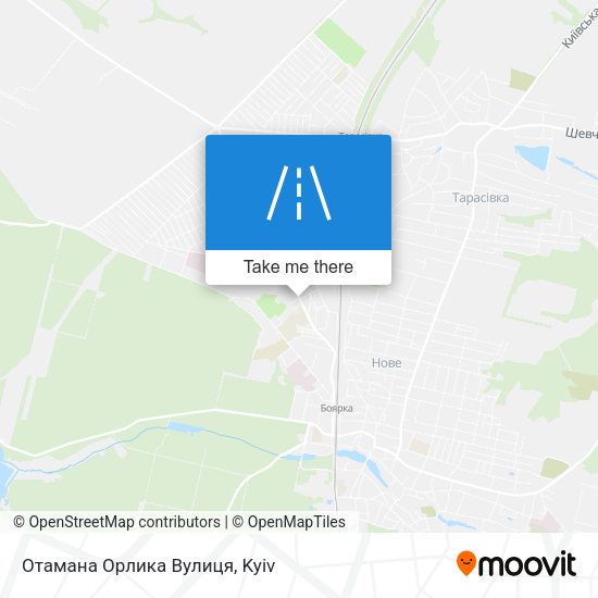 Отамана Орлика Вулиця map