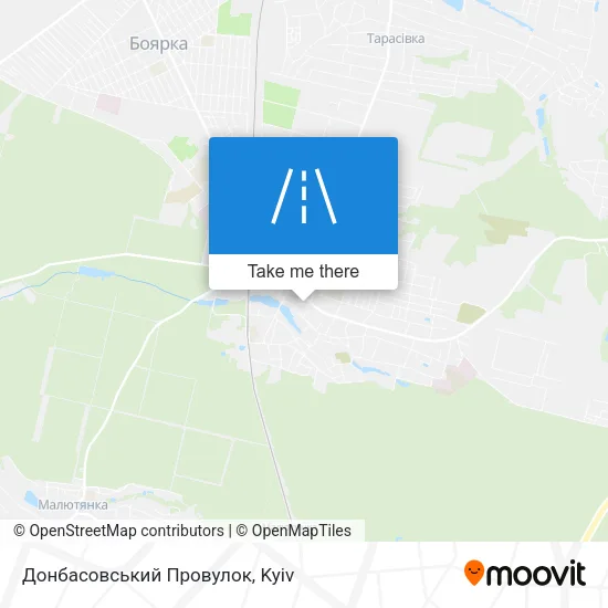 Карта Донбасовський Провулок