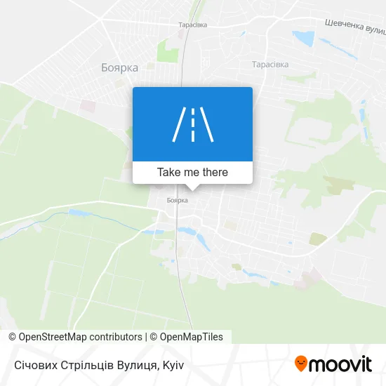 Карта Січових Стрільців Вулиця