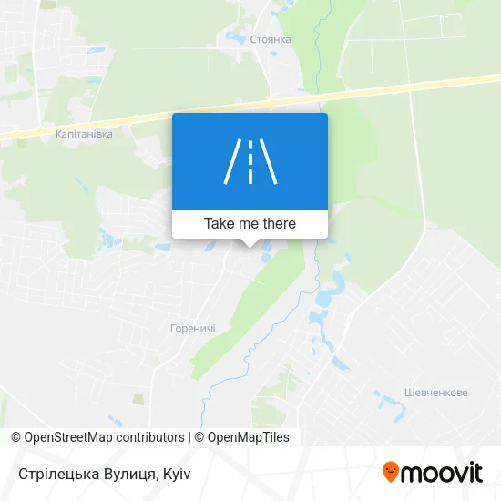 Карта Стрілецька Вулиця