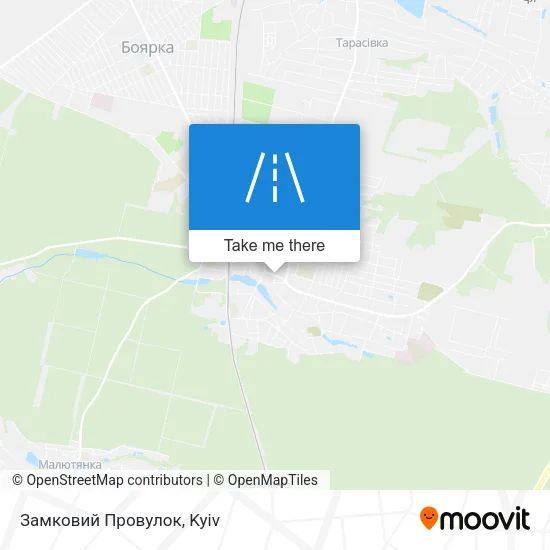 Карта Замковий Провулок