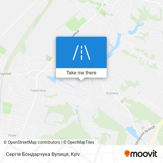 Сергія Бондарчука Вулиця map
