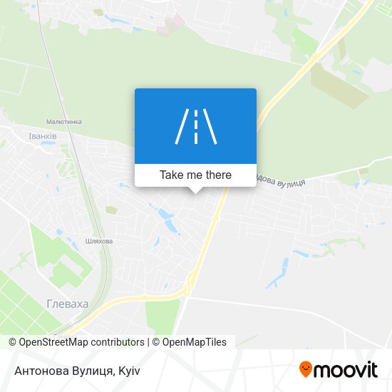 Антонова Вулиця map