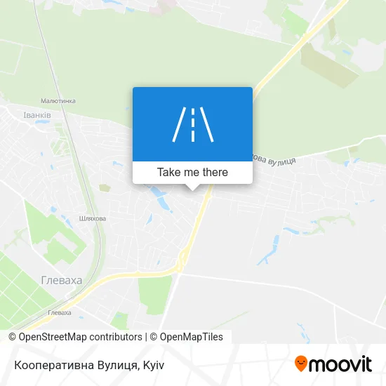 Карта Кооперативна Вулиця