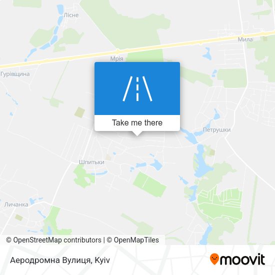 Аеродромна Вулиця map