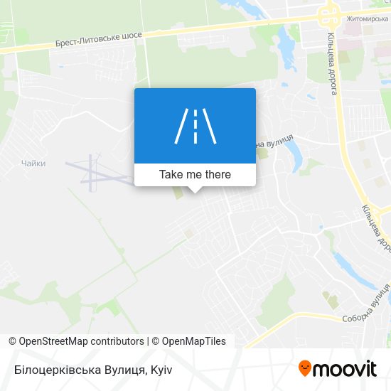 Білоцерківська Вулиця map
