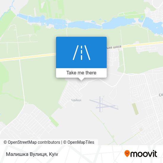 Малишка Вулиця map