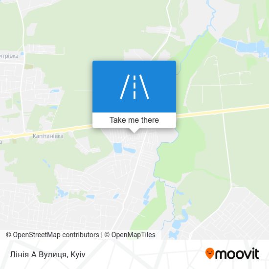 Карта Лінія А Вулиця