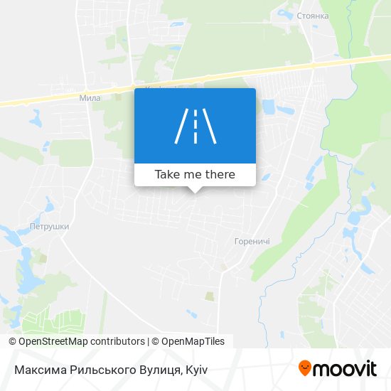 Максима Рильського Вулиця map