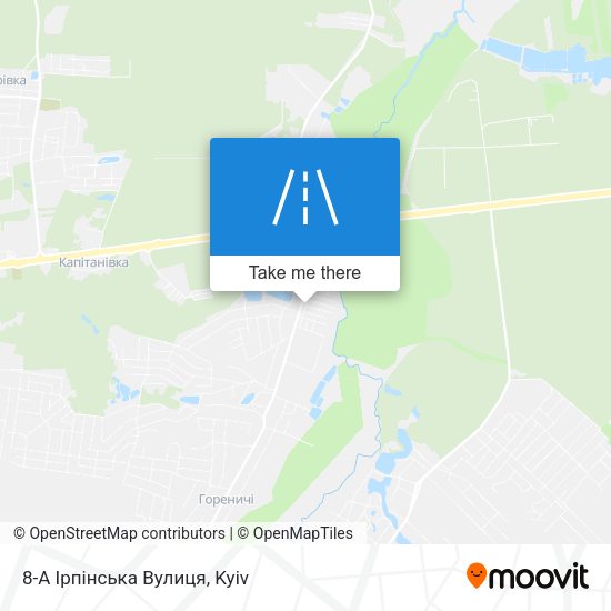 8-А Ірпінська Вулиця map