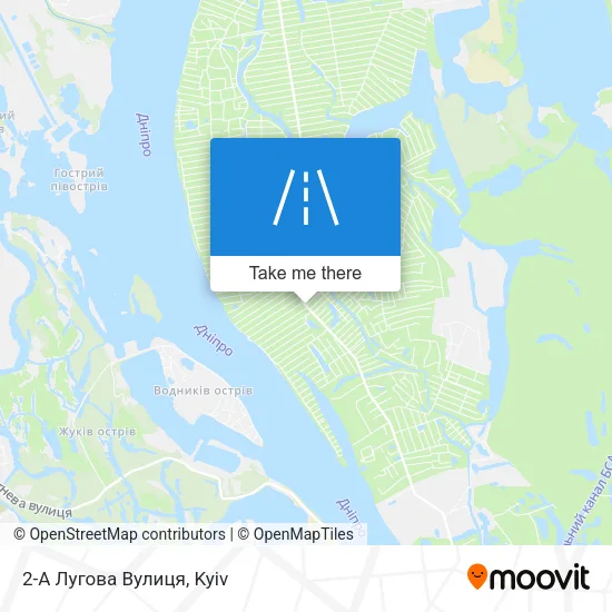 Карта 2-А Лугова Вулиця