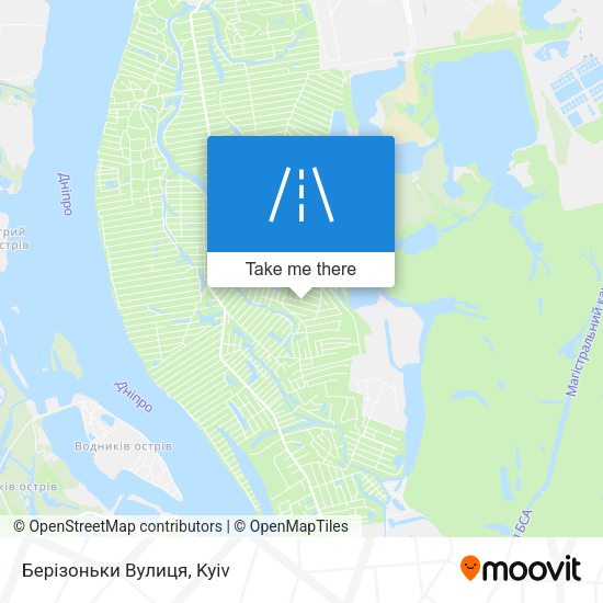 Берізоньки Вулиця map