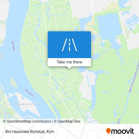 Карта Фісташкова Вулиця