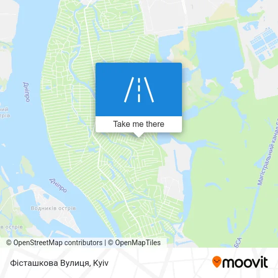 Карта Фісташкова Вулиця