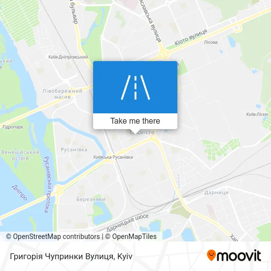 Карта Григорія Чупринки Вулиця