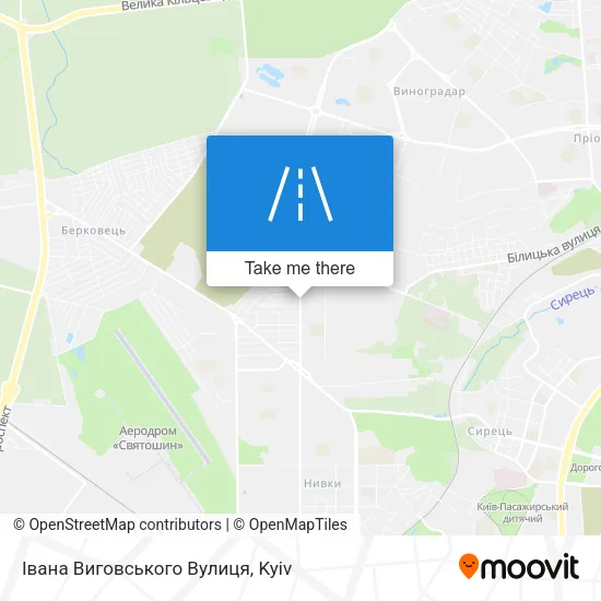 Карта Івана Виговського Вулиця