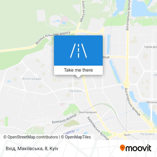 Вхід, Макіївська, 8 map