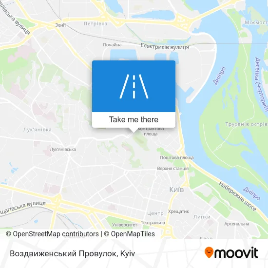 Карта Воздвиженський Провулок