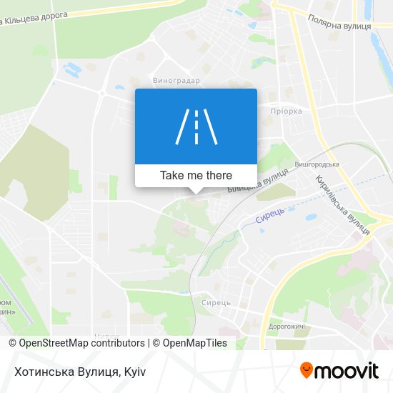 Хотинська Вулиця map