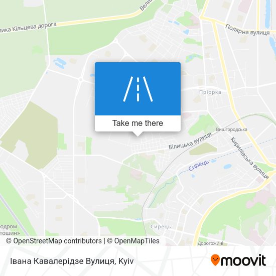 Івана Кавалерідзе Вулиця map
