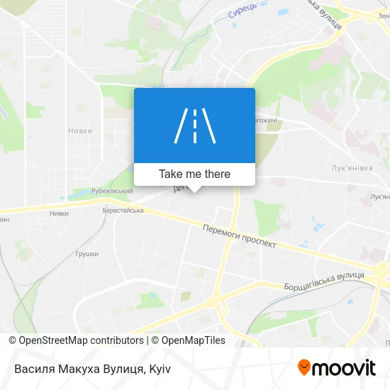 Карта Василя Макуха Вулиця