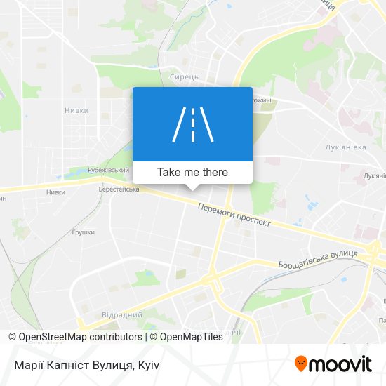 Марії Капніст Вулиця map