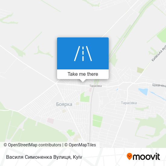 Василя Симоненка Вулиця map
