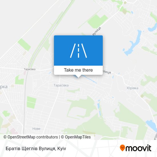 Карта Братів Щеглів Вулиця