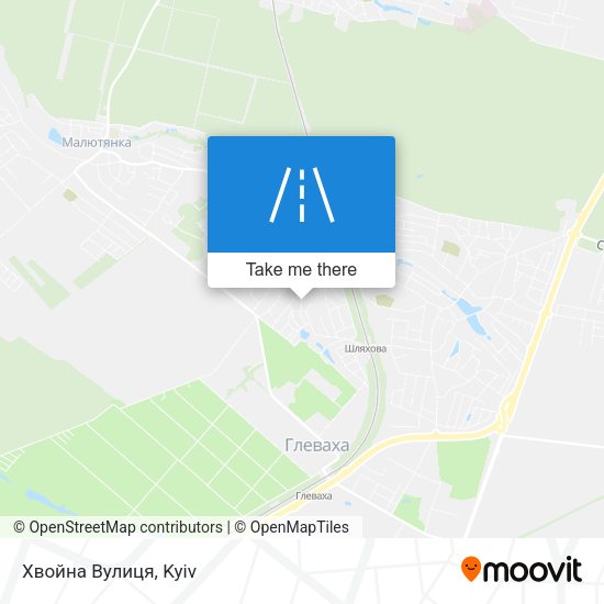 Карта Хвойна Вулиця