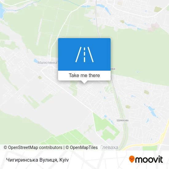 Карта Чигиринська Вулиця