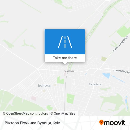 Віктора Починка Вулиця map