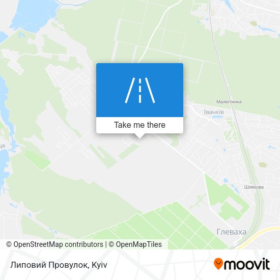 Карта Липовий Провулок