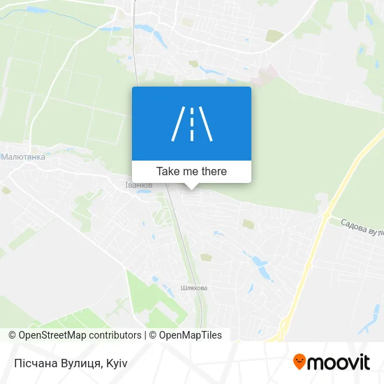 Карта Пісчана Вулиця