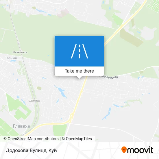 Карта Додохова Вулиця
