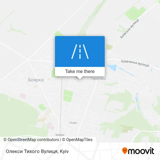 Карта Олекси Тихого Вулиця