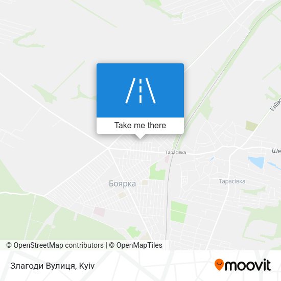 Злагоди Вулиця map