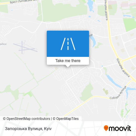 Запорізька Вулиця map