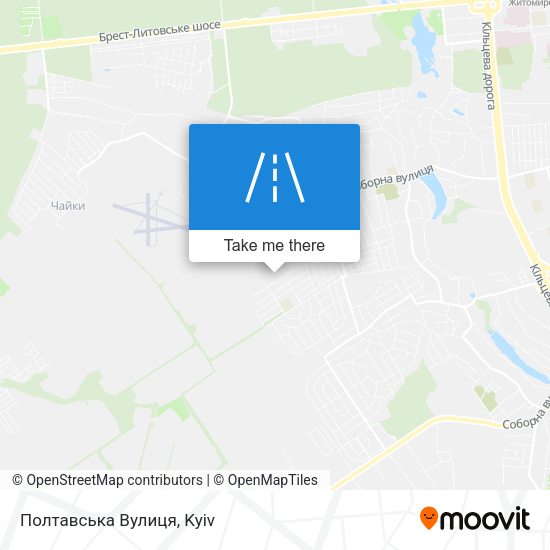 Полтавська Вулиця map