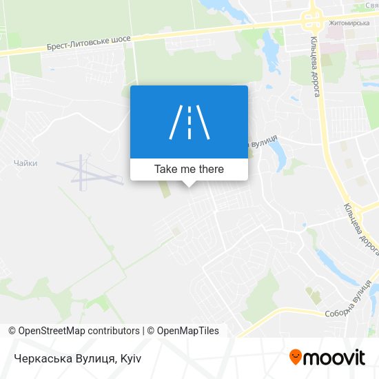 Черкаська Вулиця map