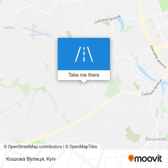 Кошова Вулиця map