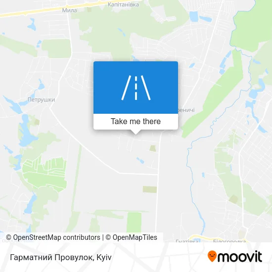 Карта Гарматний Провулок