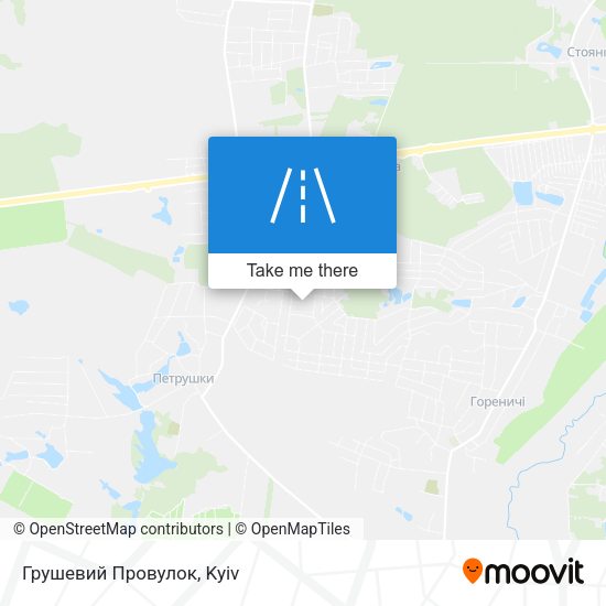 Карта Грушевий Провулок