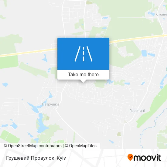 Карта Грушевий Провулок