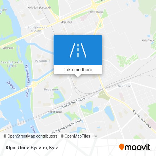 Юрія Липи Вулиця map
