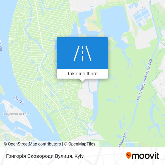 Григорія Сковороди Вулиця map