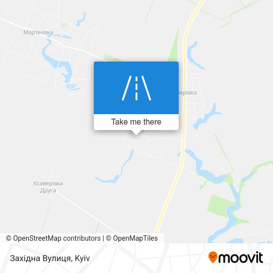 Західна Вулиця map