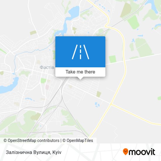 Карта Залізнична Вулиця