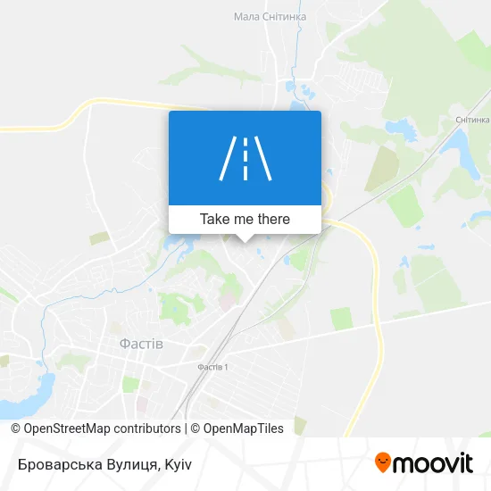 Карта Броварська Вулиця